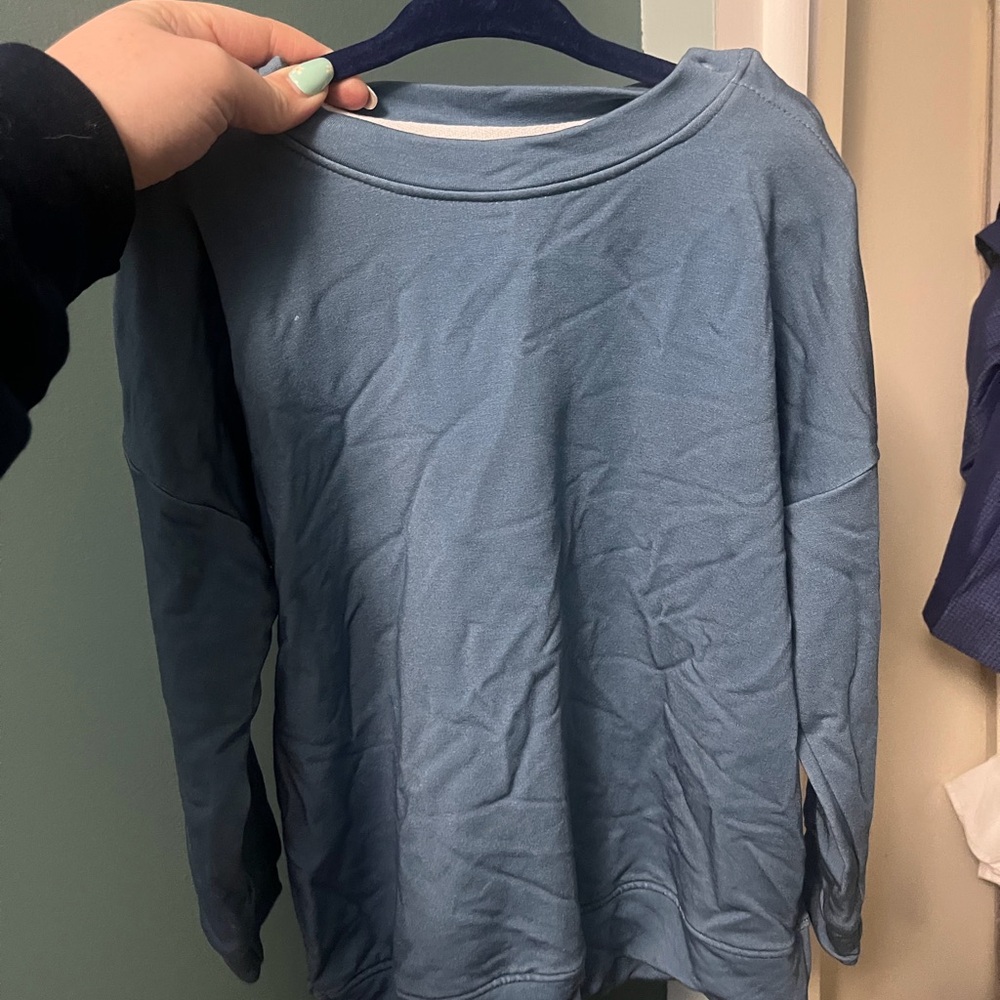 Belen J Blue Bamboo Crewneck
